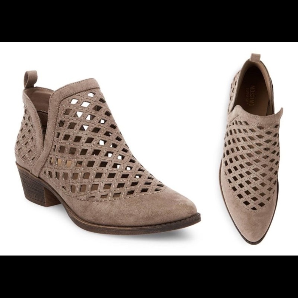 Mossimo Dillion Lasercut Split Booties - image 1